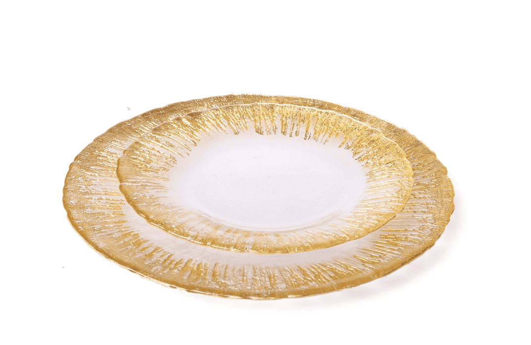 12 Piece Flashy Gold Dinnerware Set - Image 3